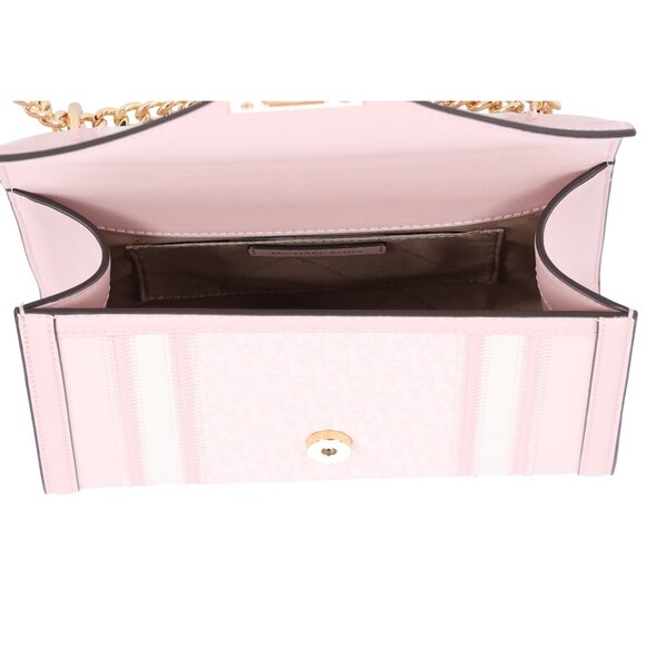 Michael Kors Whitney Medium Flap Shoulder Bag Powder Blush Pink Multi - Picture 7 of 7